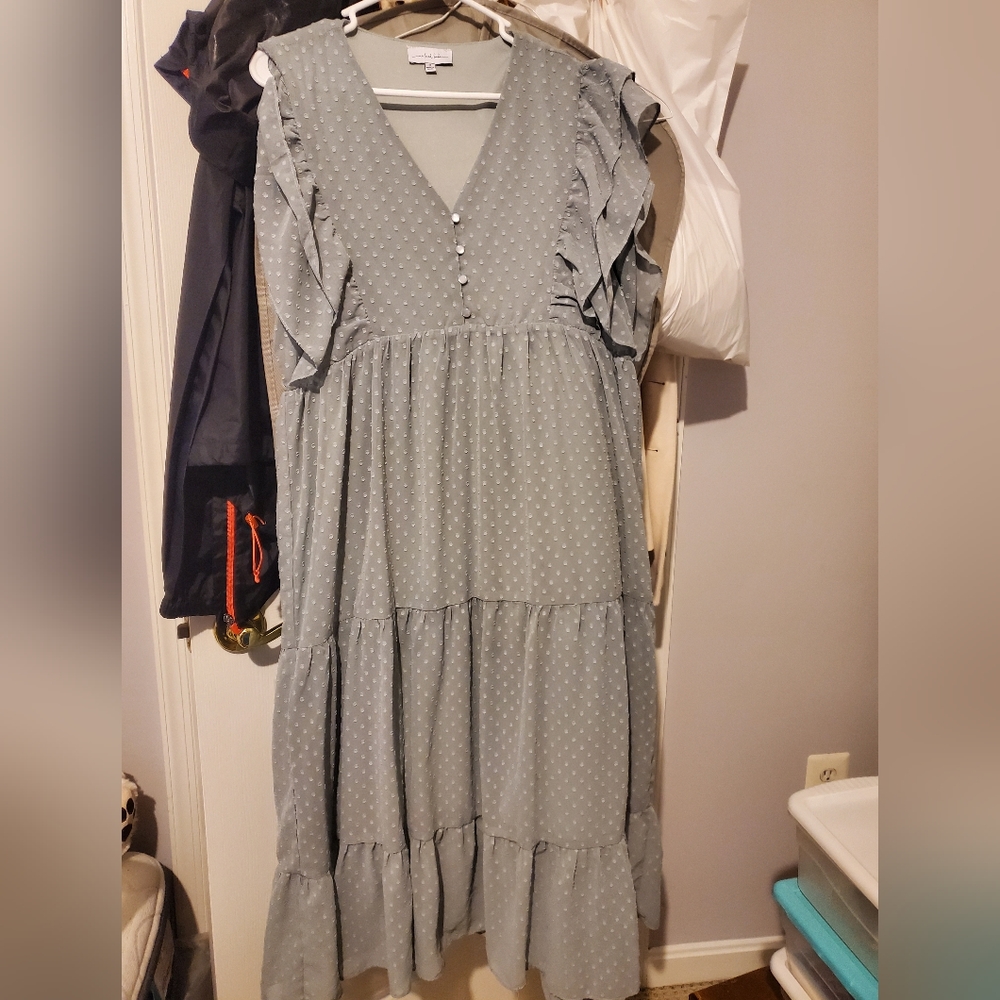 Dusty Blue Dress